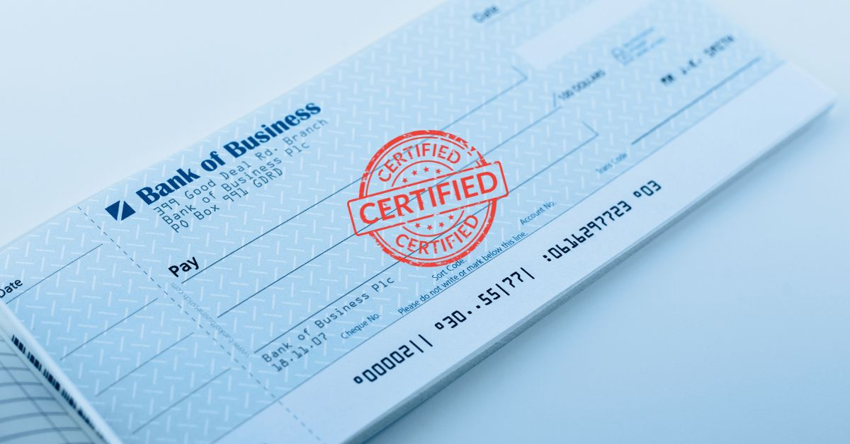 are certified checks safe