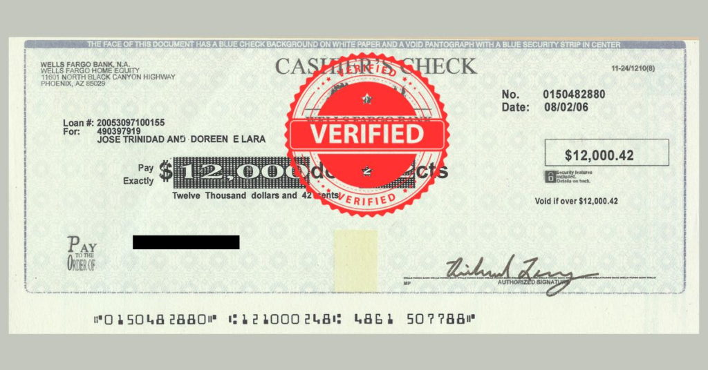 How To Verify A Cashier's Check